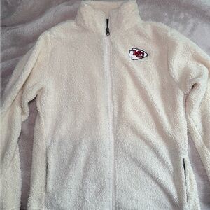 NFL Juniors Collection Cream Fleece Jacket
